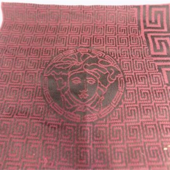 Versace Other - Gianni Versace Black and Maroon Scarf